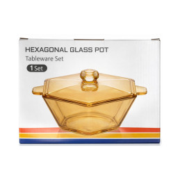 Stiklinis indas su dangčiu