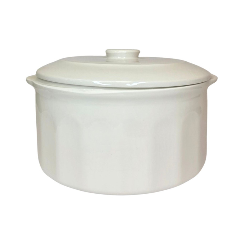 Keramikinis puodas su dangčiu