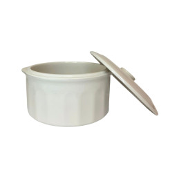 Keramikinis puodas su dangčiu