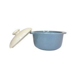 Keramikinis puodas su dangčiu