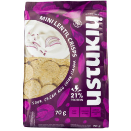 Mini lęšių trapučiai "Ustukų" 70g grietinės ir svogūnų skonio