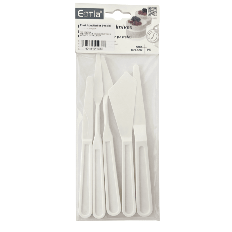 Plastikiniai konditerijos įrankiai 5vnt