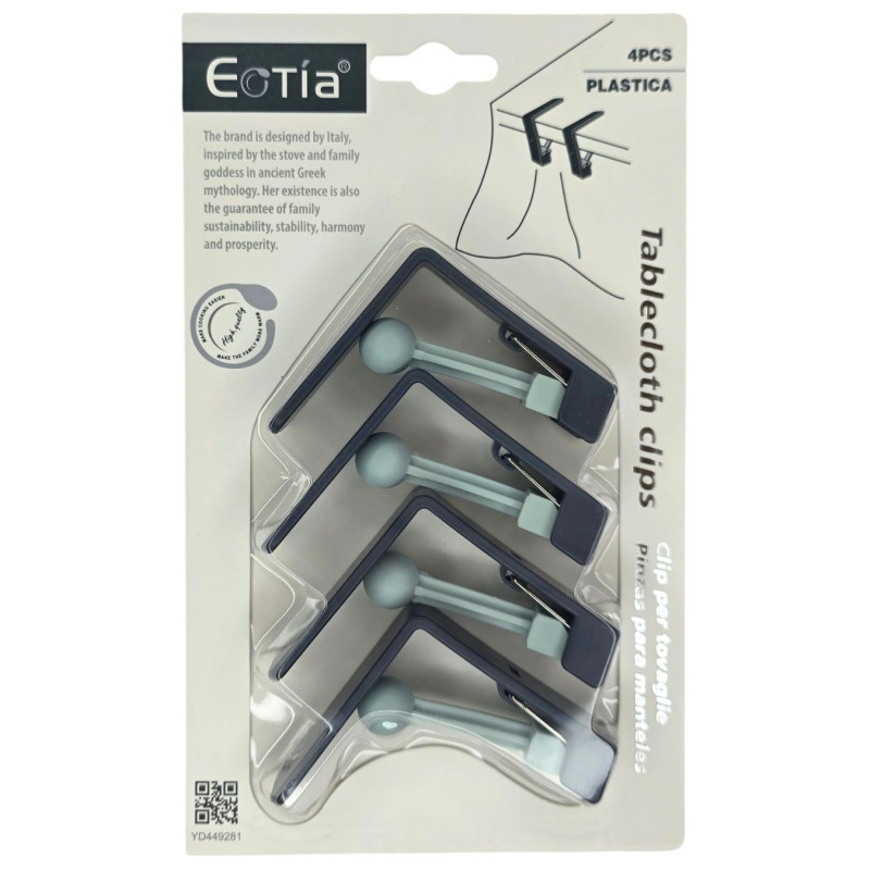 Plastikiniai segtukai stalstiesei 4vnt