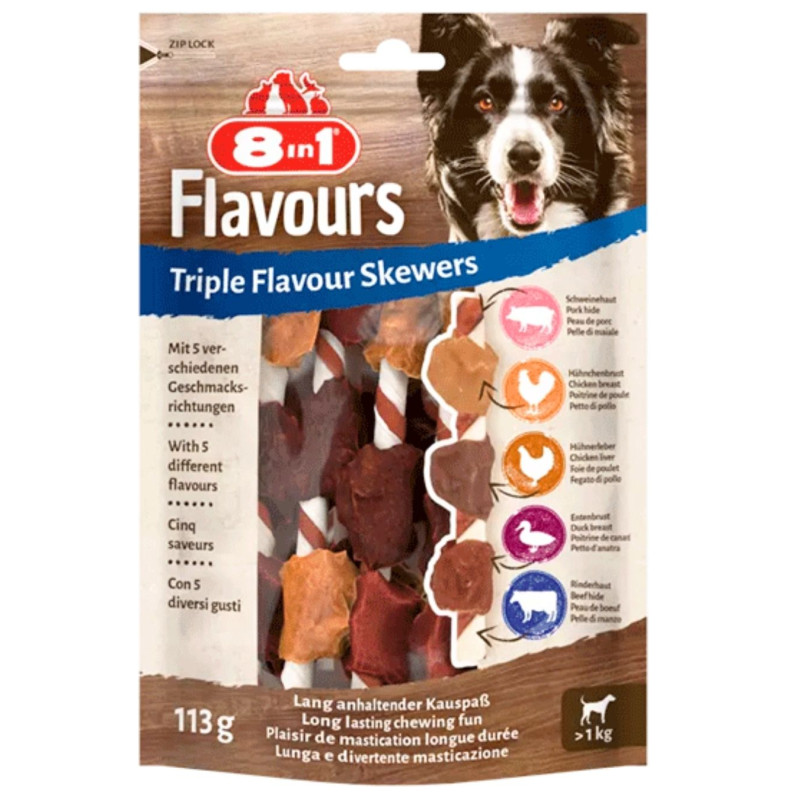 Skanėstai šunims 8in1 Flavours iešmeliai,113g