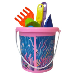 Žaislinis Smėlio kibirėlis su priedais