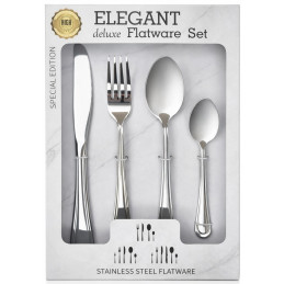 Nerūdijančio plieno stalo įrankių rinkinys 24vnt