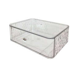 Plastikinis indelis su stalčiuku