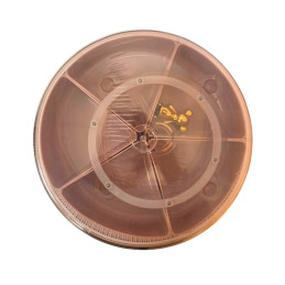 Plastikinis indelis su dangteliu