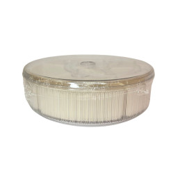 Plastikinis indelis su dangteliu