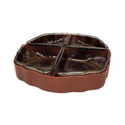 Stiklinis serviravimo indas