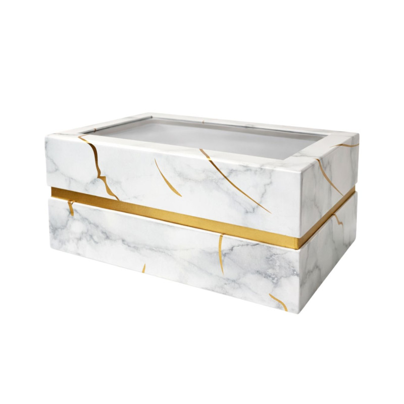 Dovanų dėžutė su langu 28 x 20 x 12 cm