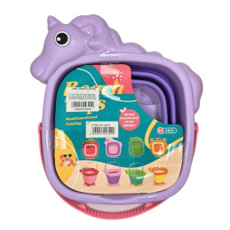 Žaislinis sulankstomas smėlio kibirėlis