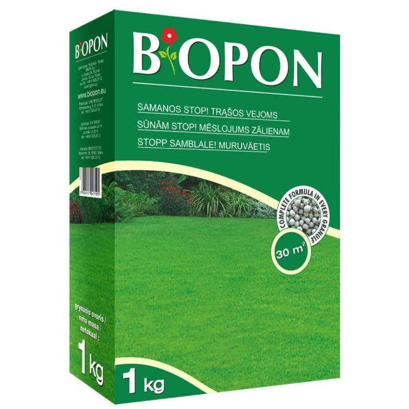 Granulės Biopon vejoms nuo samanų 1kg