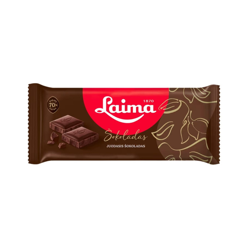 Juodasis šokoladas Laima, 90g