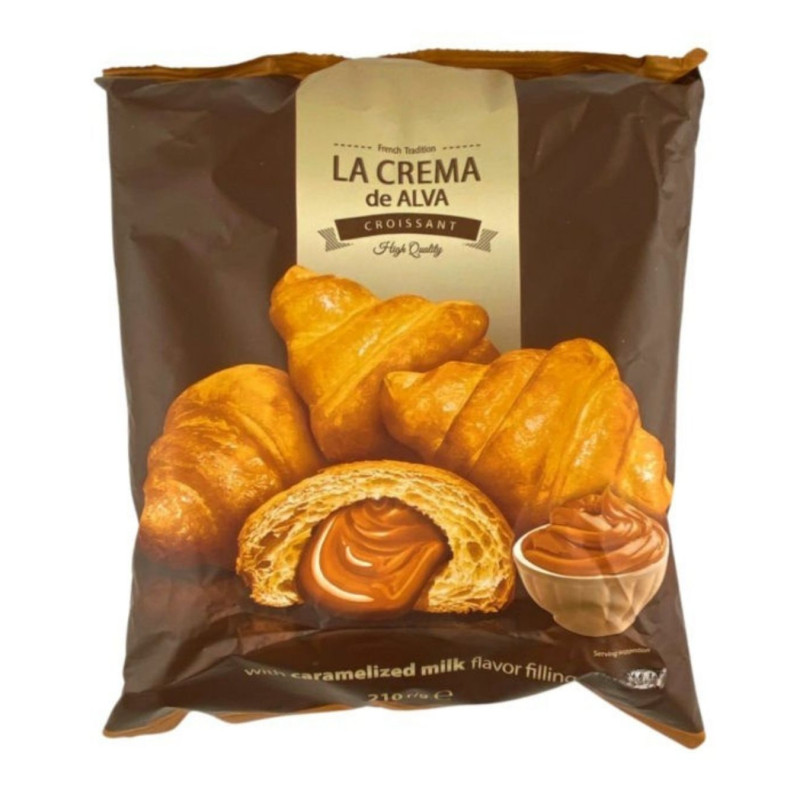 Kruasanai su karamelizuoto pieno įdaru 210g