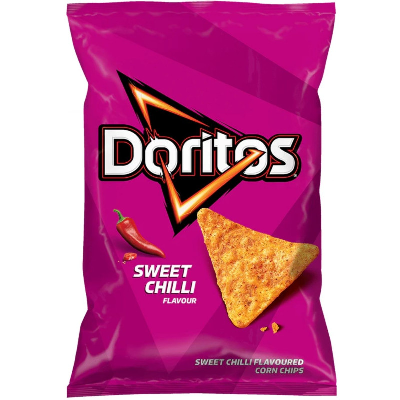 Saldžiųjų čili pipirų skonio  kukurūzų traškučiai Doritos 90g