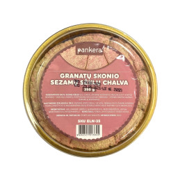 Granatų skonio sezamų sėklų chalva 350g