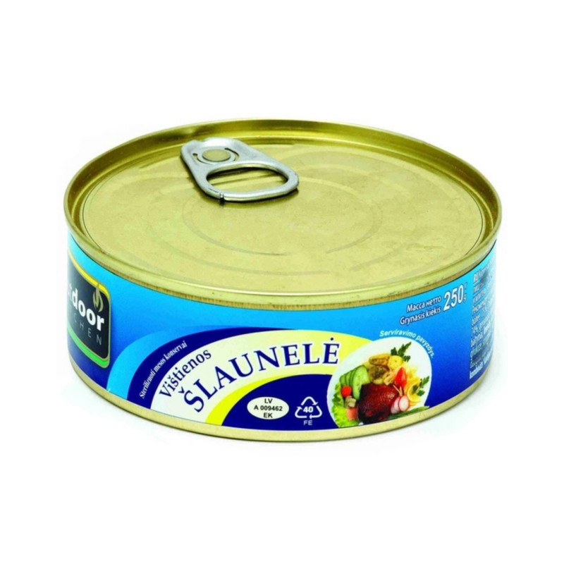 Vištienos šlaunelės 250g konservuotos