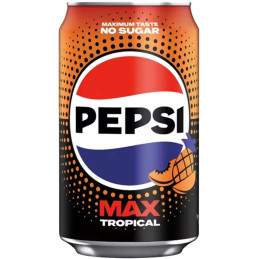 Gazuotas gėrimas PEPSI MAX Tropical 330ml