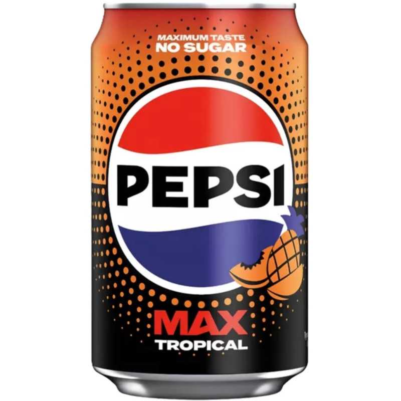 Gazuotas gėrimas PEPSI MAX Tropical 330ml