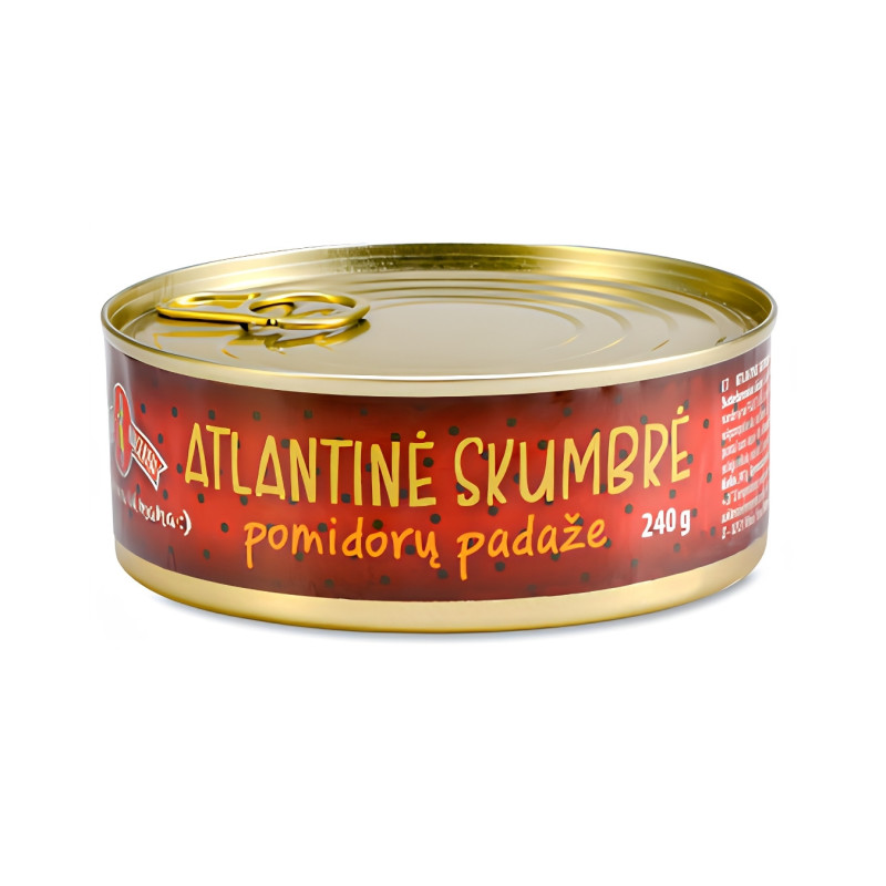 Skumbrė Mamos konservai 240g pomidorų padaže