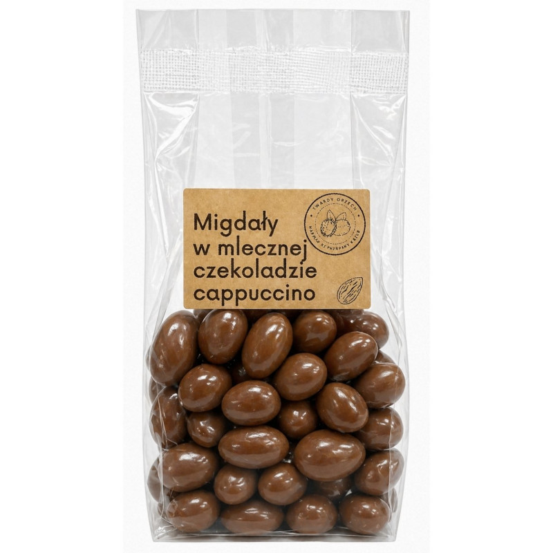 Migdolai pieniškame šokolade, 200g  kapučino skonio