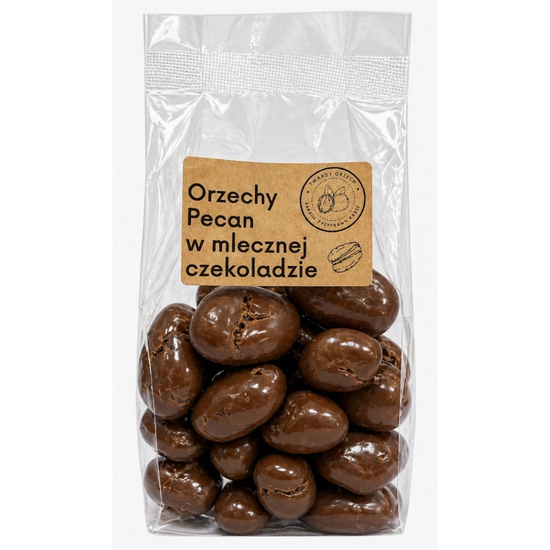 Pekano riešutai pieniškame šokolade, 200g