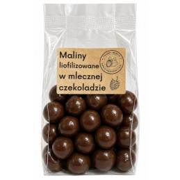 Liofilizuotos avietės pieniškame šokolade, 200g