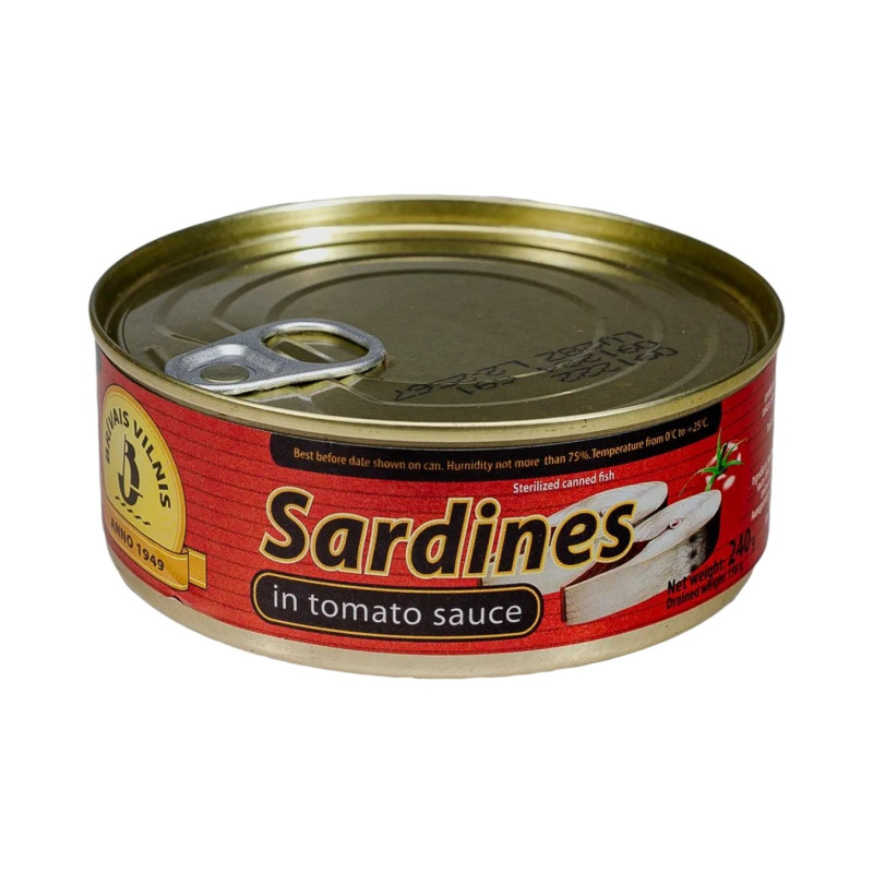 LA Sardinė pomidorų padaže 240g