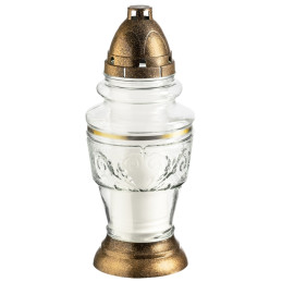 Kapų žvakė FLORA su įdėklu SU-2148 Esant palankioms oro sąlygoms dega iki 72valandų