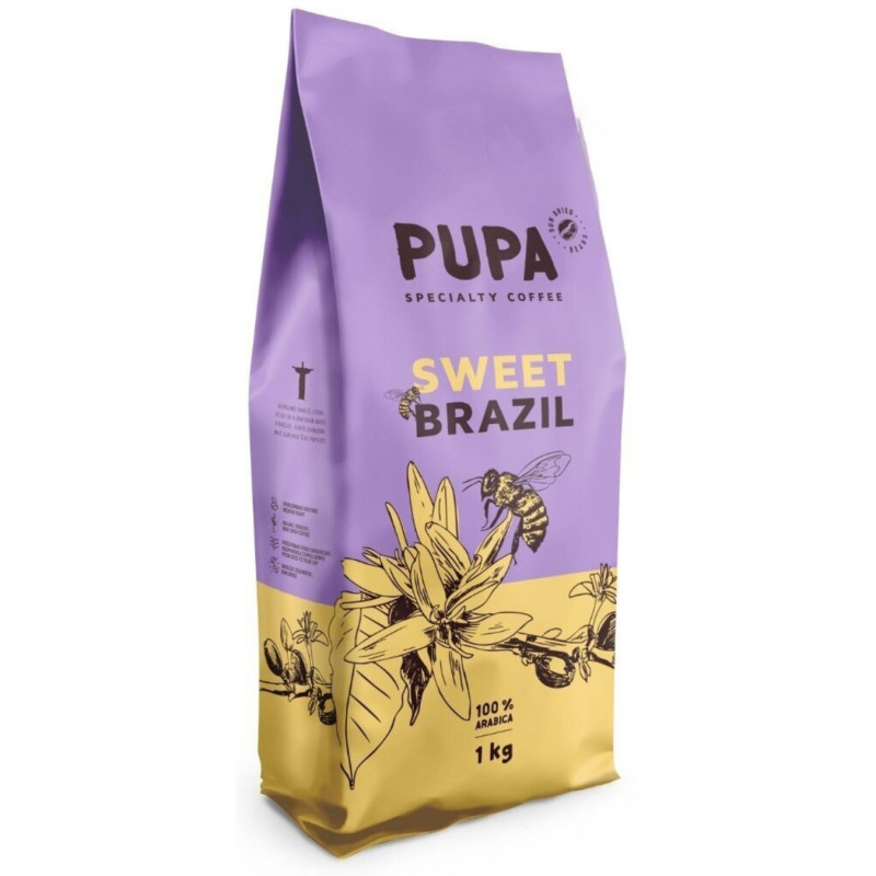 Kavos pupelės Pupa Sweet Brazil, 1kg