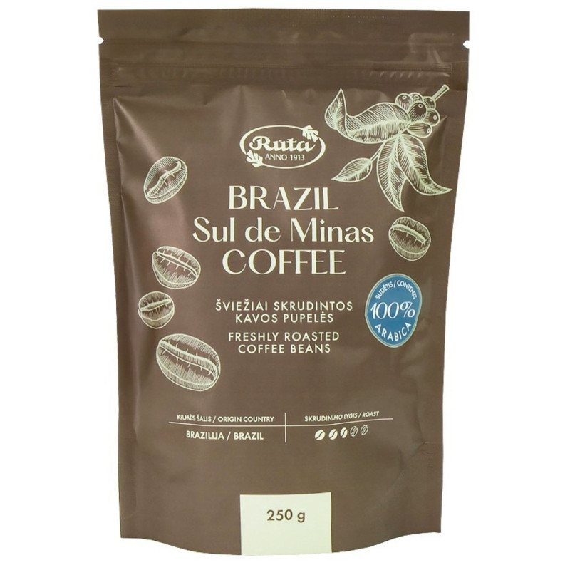 Šviežiai skrudintos kavos pupelės  250g