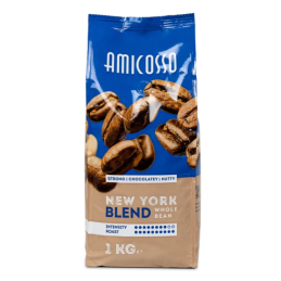 Kavos pupelės 1kg AMICOSSO NEW YORK BLEND
