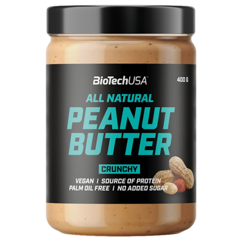 BioTech Chunchy žemės riešutų užtepas, 400g