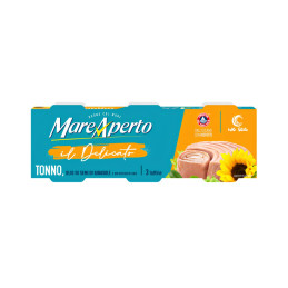 Tunas saulėgrąžų aliejuje Mare Aperto, 3x70g