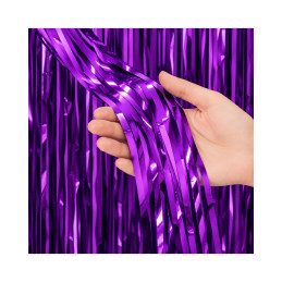 Dekoratyvinė užuolaida lietutis, violetinė spalva, 100x200cm