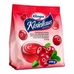 Kisieliaus desertas Klingai spanguolių skonio, 250g