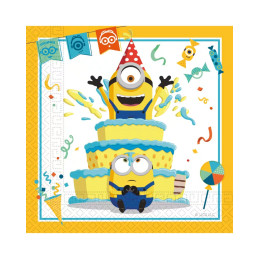 Servetėlės popierinės 20vnt  33*33 cm Minions