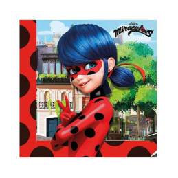 Servetėlės popierinės 20vnt  33*33 cm  Miraculous Ladyburg