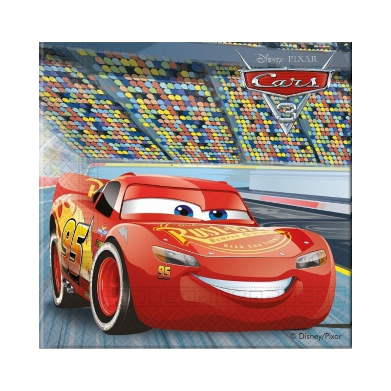 Servetėlės popierinės 20vnt  33*33 cm Cars