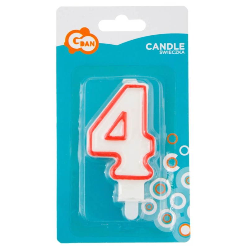 Žvakutė gimtadienio "4"