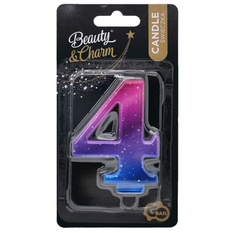 Žvakutė gimtadienio "4"