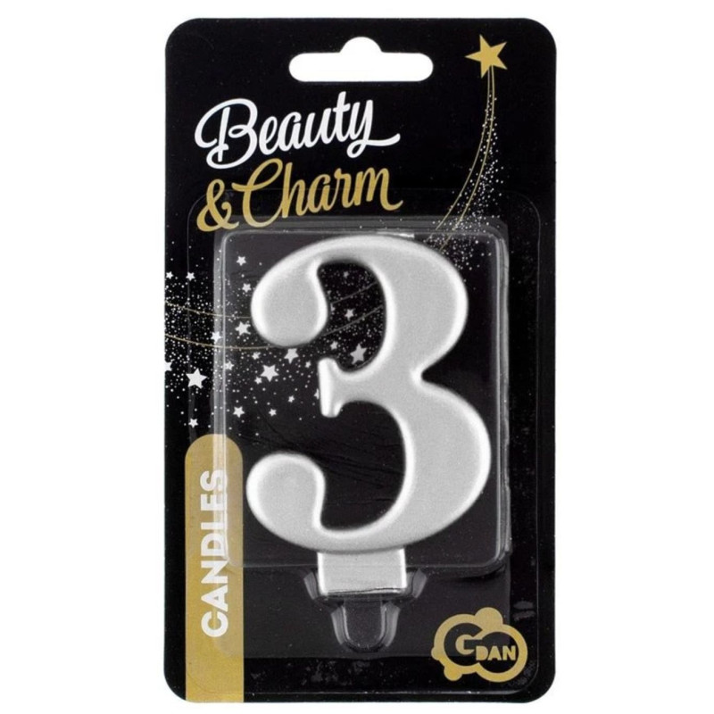 Žvakutė gimtadienio "3"