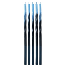 Žvakutės gimtadienio suktos mėlyna/juoda 150mm, 5 vnt