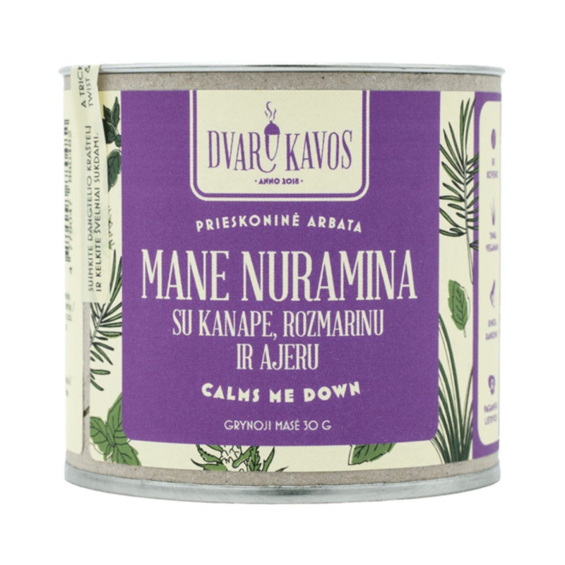 Dvaro kavos  Mane nuramina, prieskoninė arbata, 30g