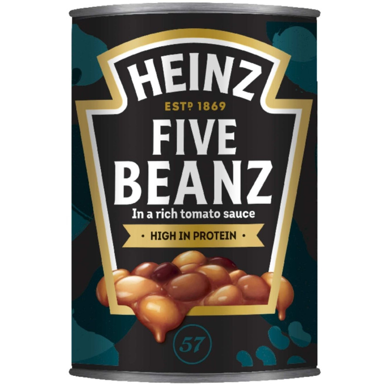 Penkių pupelių mišinys Heinz pomidorų padaže, 415g