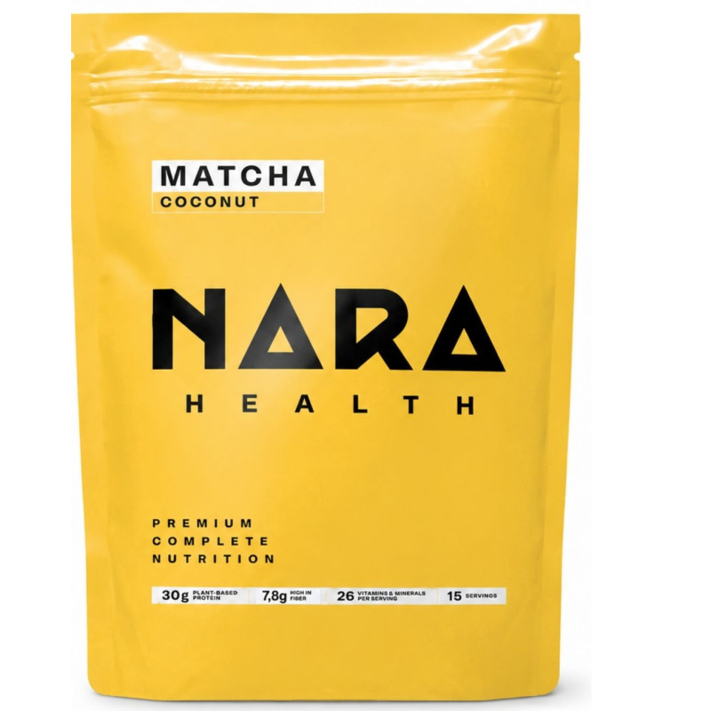 Kokosų skonio sauso maisto mišinys NARA Health su kofeinu, 1500 g