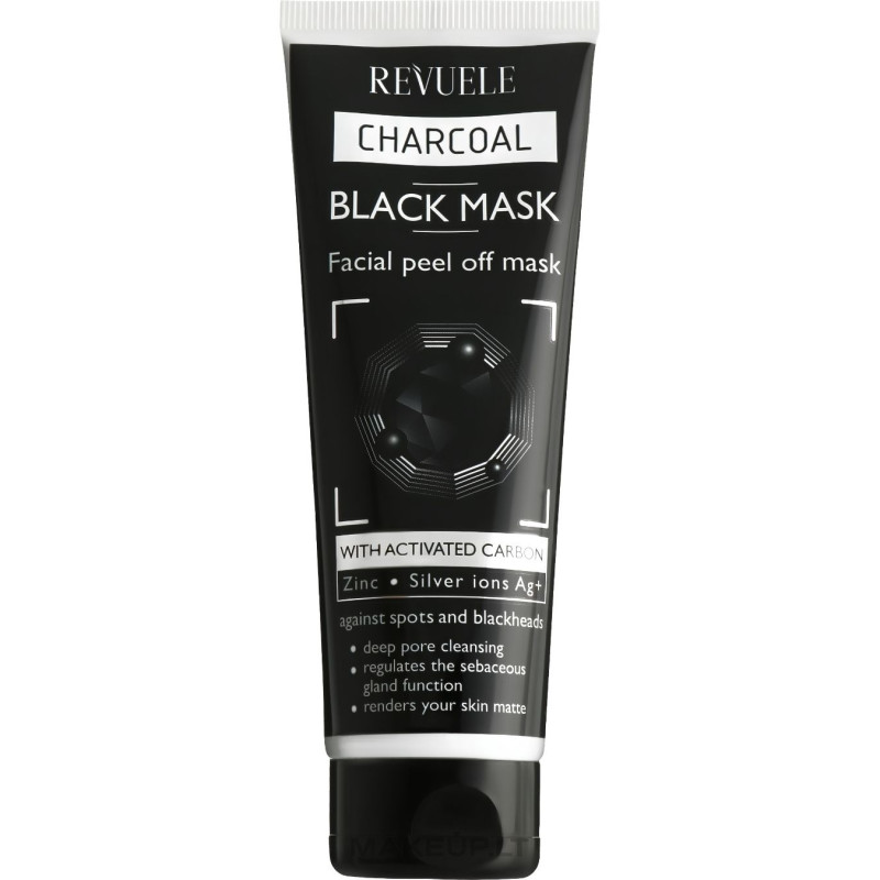 Veido kaukė REVUELE No Problem Black, 80ml