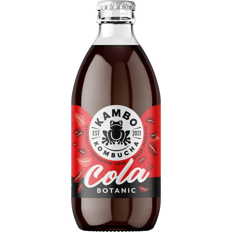 Nealkoholinis fermentuotas arbatos gėrimas KAMBO COLA, 330 ml