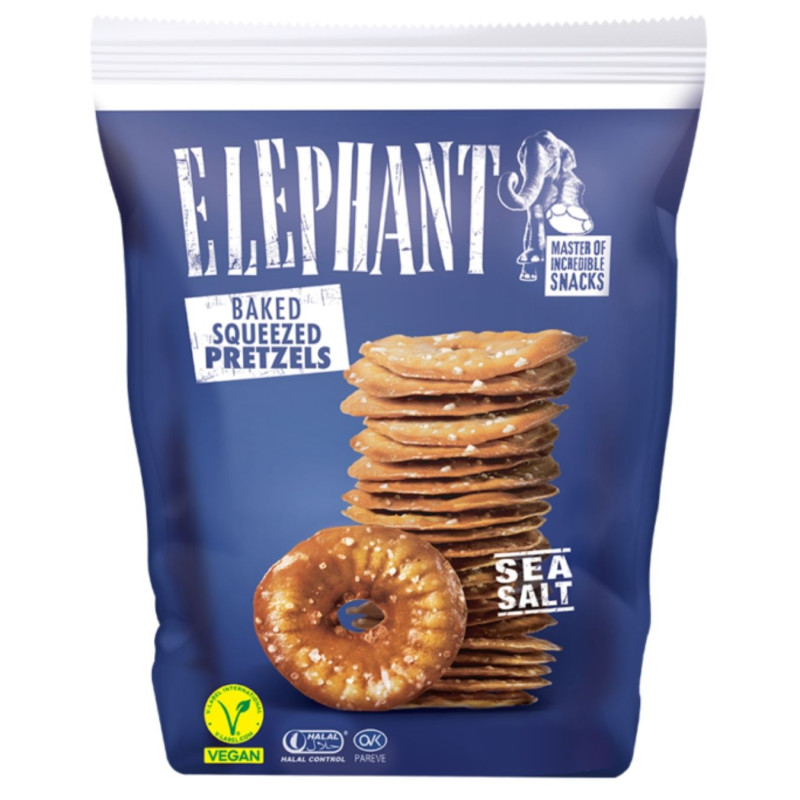 Krekeriai Elephant  su jūros druska, 300g